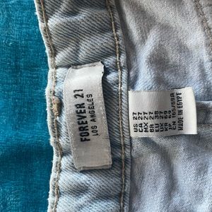 Forever 21 ripped jean shorts